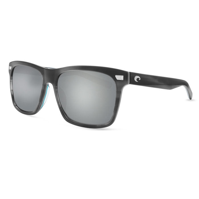 Costa del Mar ARANSAS Gray Silver Mirror 580G - Matte Storm Gray Sunglasses