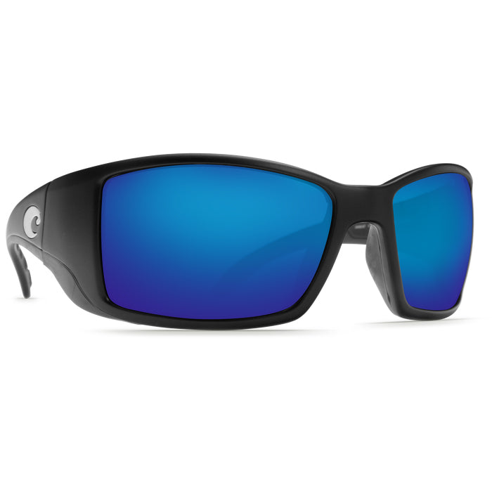 Costa del Mar BLACKFIN Blue Mirror 580G - Matte Black Sunglasses