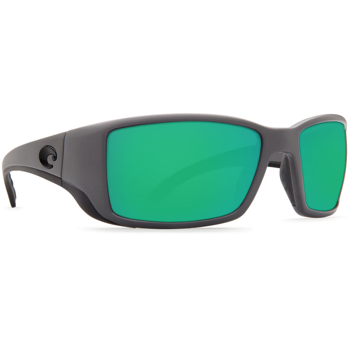 Costa del Mar BLACKFIN Green Mirror 580G - Matte Gray Sunglasses