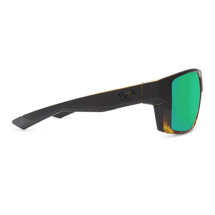 Costa del Mar BLOKE Green Mirror 580G - Matte Black/Shiny Tortoise Sunglasses