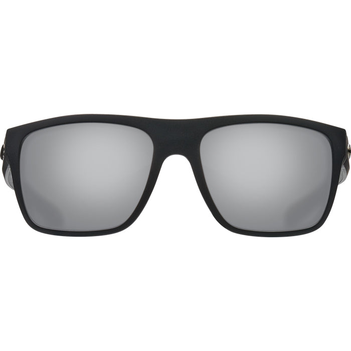 Costa del Mar BROADBILL Gray Silver Mirror 580G - Matte Black Sunglasses