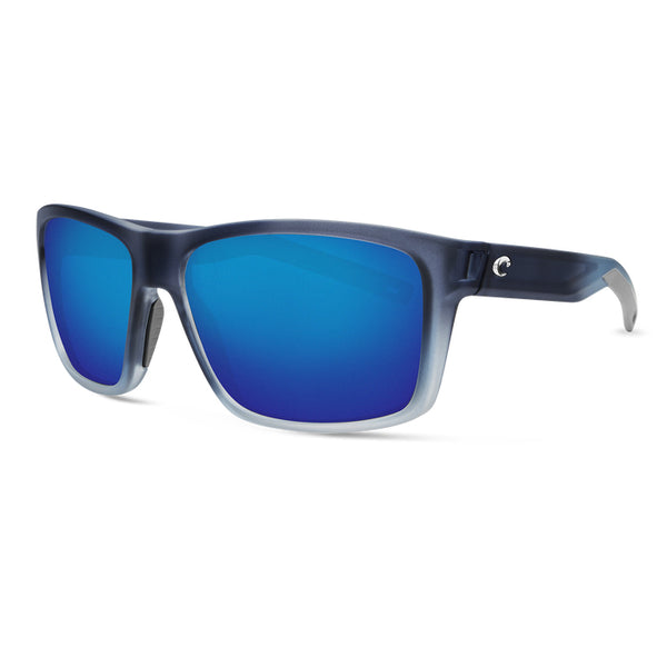 Costa Del Mar SLACK TIDE shiny black/blue mirror 580G polarized SUNGLASSES  New!