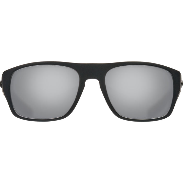 Costa del Mar TICO Gray Silver Mirror 580G - Matte Black Sunglasses