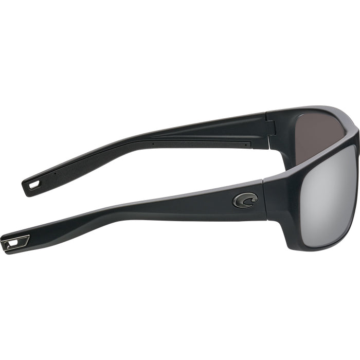 Costa del Mar TICO Gray Silver Mirror 580G - Matte Black Sunglasses