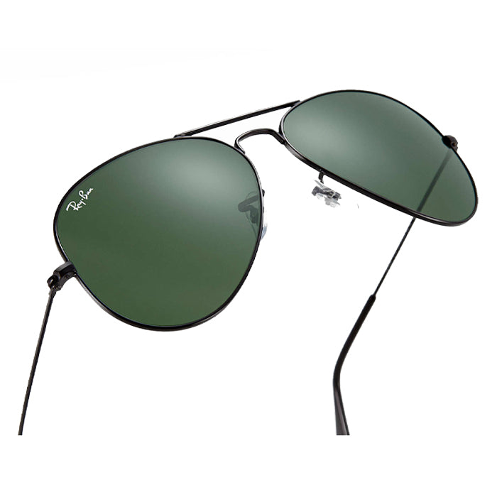 Rayban AVIATOR CLASSIC Black - Green Classic G-15 Sunglasses Specs Appeal Optical Miami Sunglasses