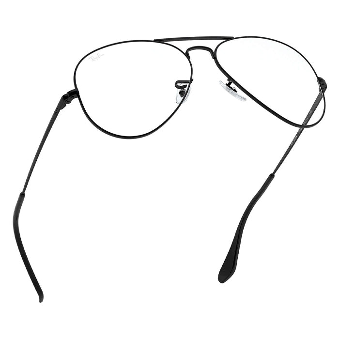 Rayban AVIATOR Matt Black - Clear Lens Eyeglasses Specs appeal Optical Miami