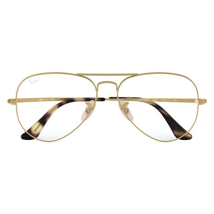 Rayban AVIATOR Matt Gold - Clear Lens Eyeglasses Specs Appeal,Optical Miami