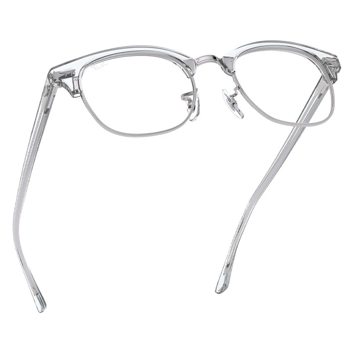 Rayban CLUBMASTER White Transparent - Clear Lens Eyeglasses Specs Appeal Optical Miami
