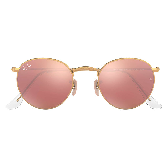 Rayban ROUND METAL Gold - Copper Flash Sunglasses Specs Appeal Optical Miami