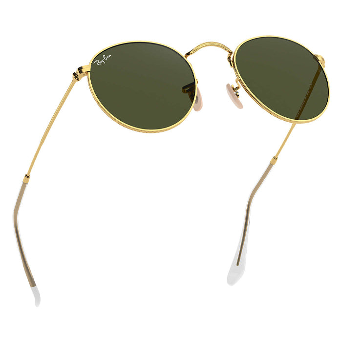 Rayban ROUND METAL Gold - Green Classic G-15 Sunglasses Specs Appeal Optical Miami
