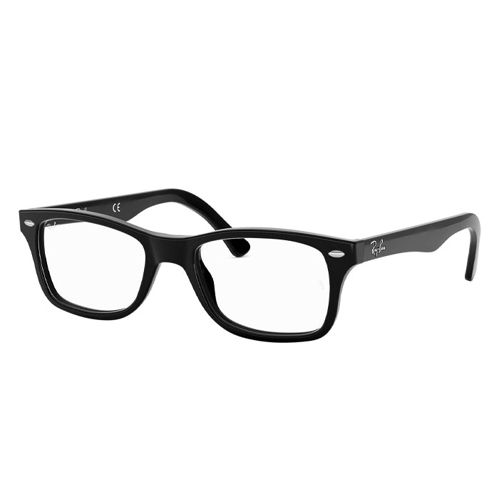 Rayban RX5228 Shiny Black - Clear Lens Eyeglasses Specs Appeal Optical Miami