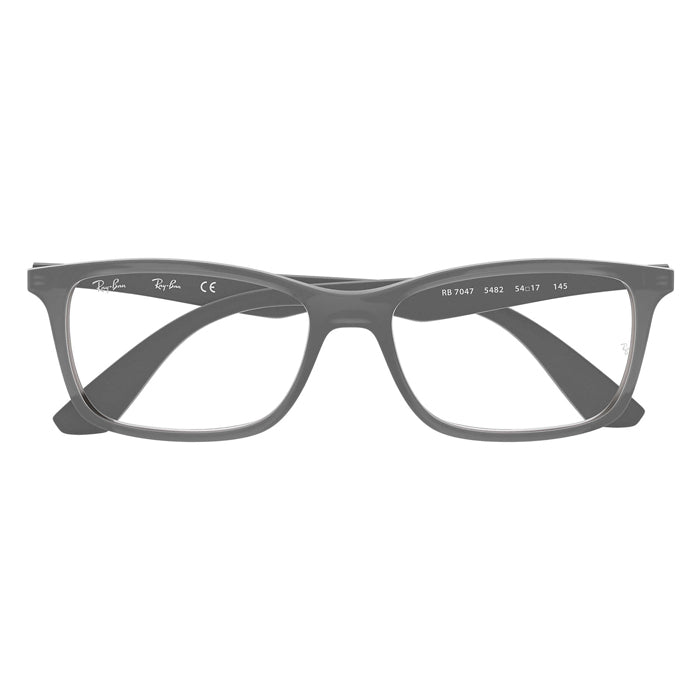 Rayban RX7047 Grey - Clear Lens Eyeglasses Specs Appeal Optical Miami