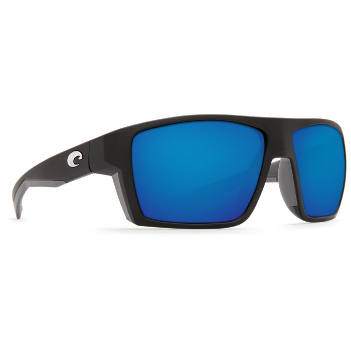 Costa del Mar BLOKE Blue Mirror 580G - Matte Black / Matte Gray Sunglasses