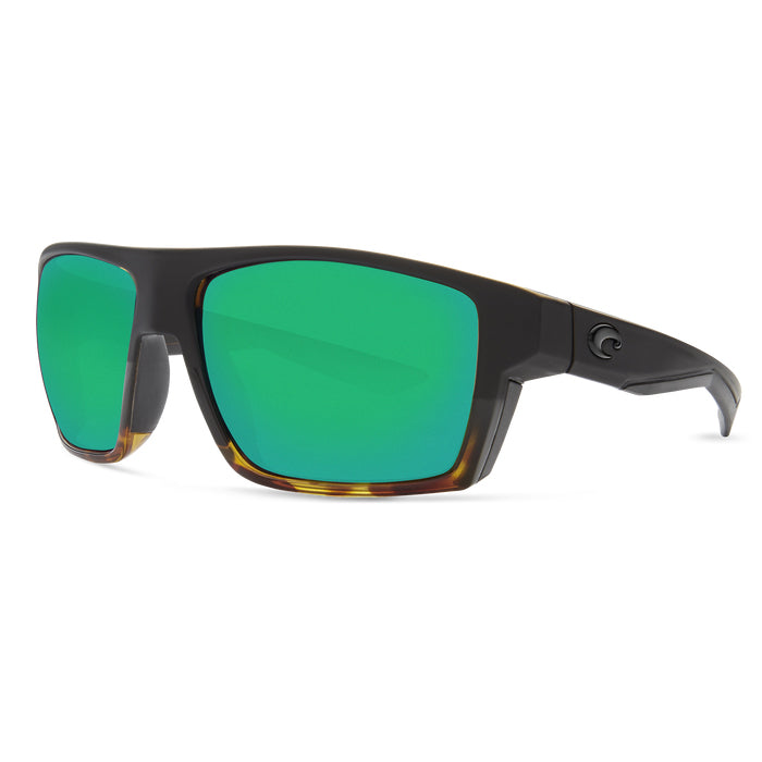 Costa del Mar BLOKE Green Mirror 580G - Matte Black/Shiny Tortoise Sunglasses