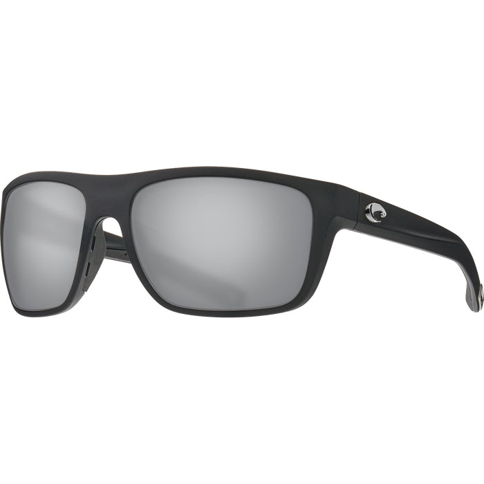 Costa del Mar BROADBILL Gray Silver Mirror 580G - Matte Black Sunglasses