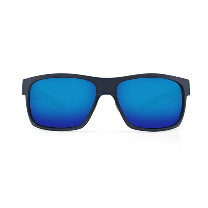 Costa del Mar HALF MOON Blue Mirror 580G - Shiny Black/Matte Black Sunglasses