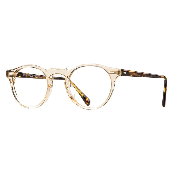 Oliver Peoples GREGORY PECK Buff/dtb - Clear Lens Eyeglasses Specs Appeal Optical Miami