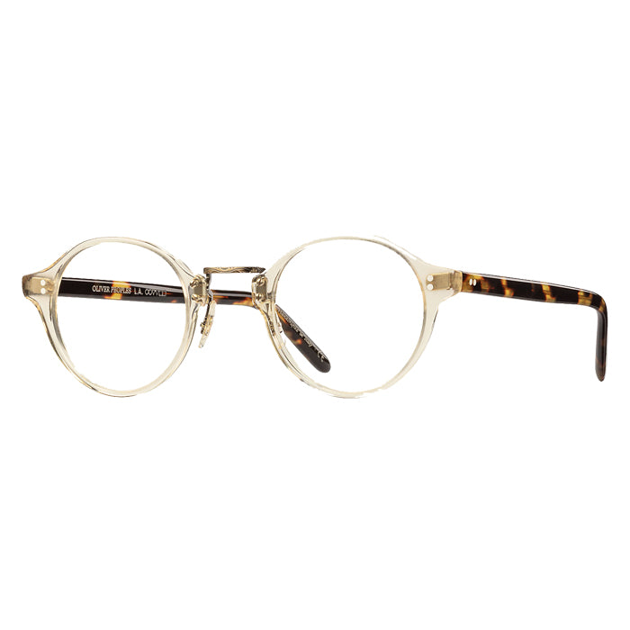 Oliver Peoples OP-1955 Buff/antique Gold - Clear Lens Eyeglasses Specs Appeal Optical Miami