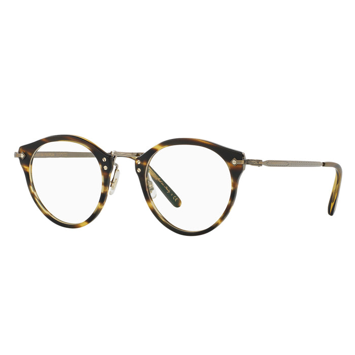 Oliver Peoples OP 505 Semi-matte Cocobolo/antique Gold - Clear Lens Eyeglasses Specs Appeal Optical Miami