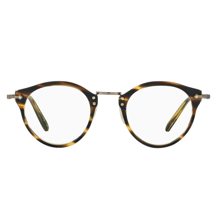 Oliver Peoples OP 505 Semi-matte Cocobolo/antique Gold - Clear Lens Eyeglasses Specs Appeal Optical Miami