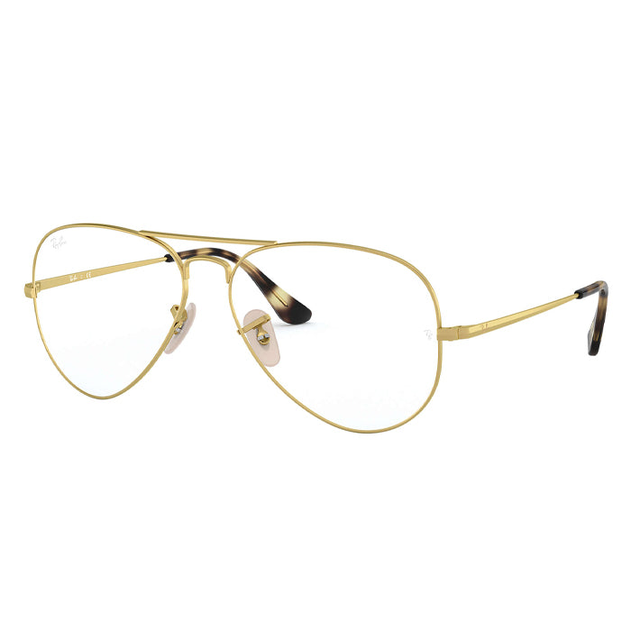 Rayban AVIATOR Matt Gold - Clear Lens Eyeglasses Specs Appeal,Optical Miami