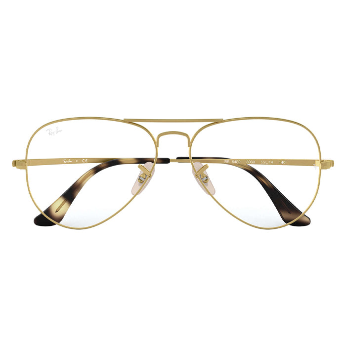 Rayban AVIATOR Matt Gold - Clear Lens Eyeglasses Specs Appeal,Optical Miami