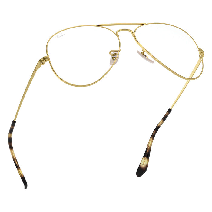 Rayban AVIATOR Matt Gold - Clear Lens Eyeglasses Specs Appeal,Optical Miami