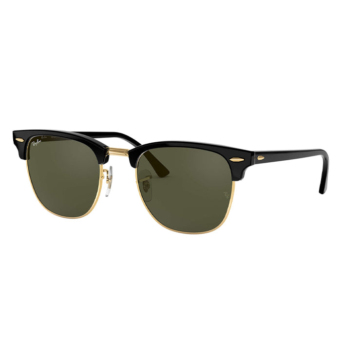 Rayban CLUBMASTER Black - Green Classic G-15 Sunglasses Specs Appeal Optical Miami Sunglasses