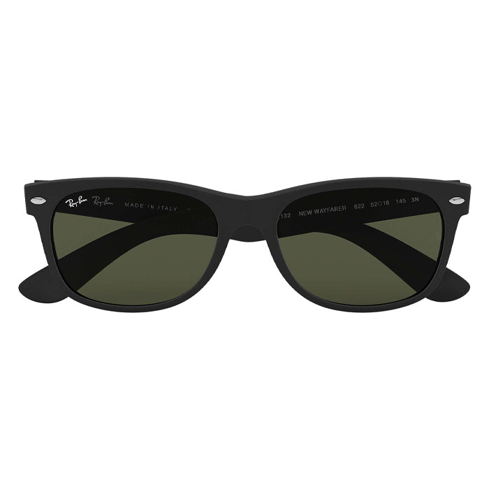 Rayban NEW WAYFARER CLASSIC Black - Green Classic G-15 Sunglasses Specs Appeal Optical Miami Sunglasses