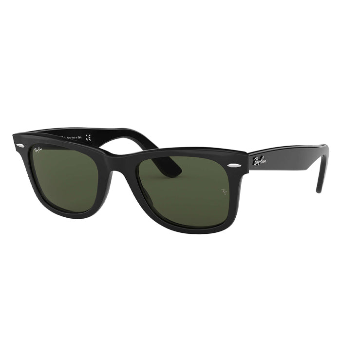 Rayban ORIGINAL WAYFARER CLASSIC Black - Green Classic G15 Specs Appeal Optical Miami Sunglasses