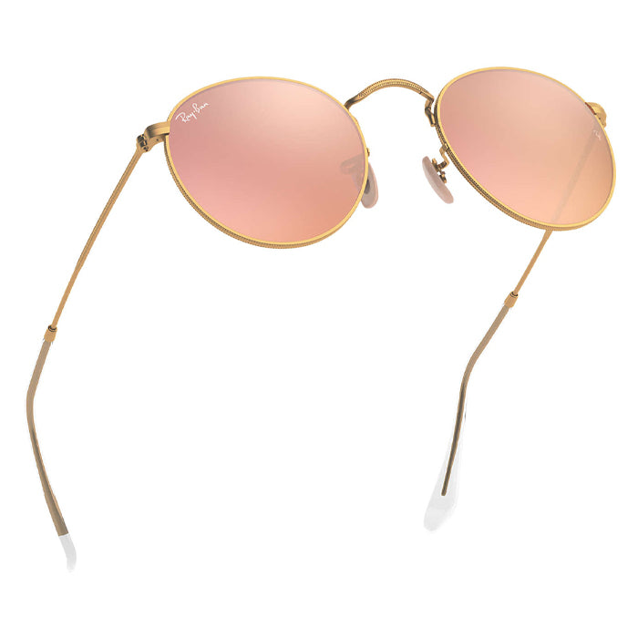 Rayban ROUND METAL Gold - Copper Flash Sunglasses Specs Appeal Optical Miami
