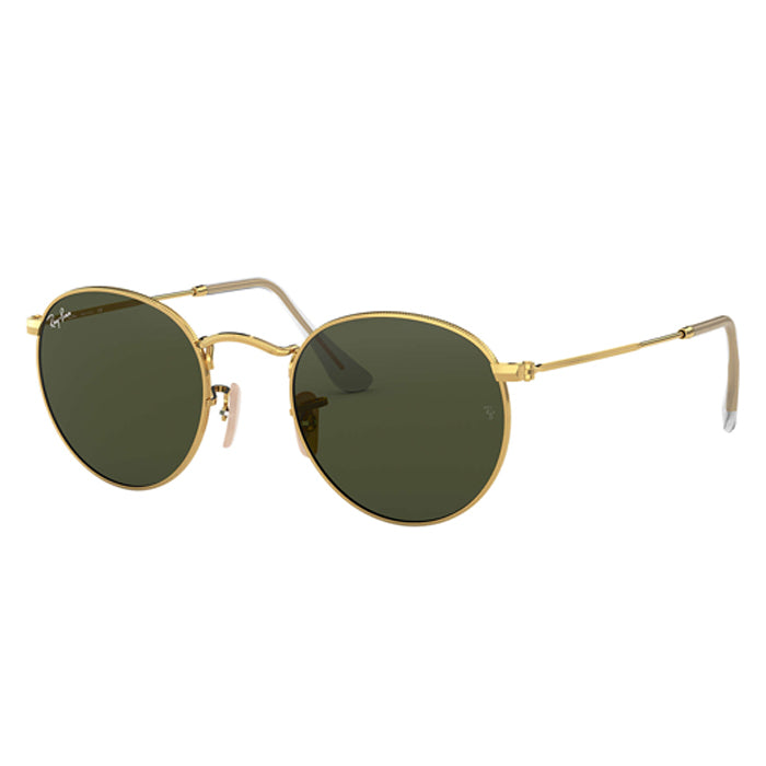Rayban ROUND METAL Gold - Green Classic G-15 Sunglasses Specs Appeal Optical Miami