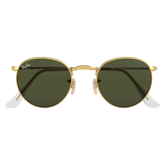 Rayban ROUND METAL Gold - Green Classic G-15 Sunglasses Specs Appeal Optical Miami