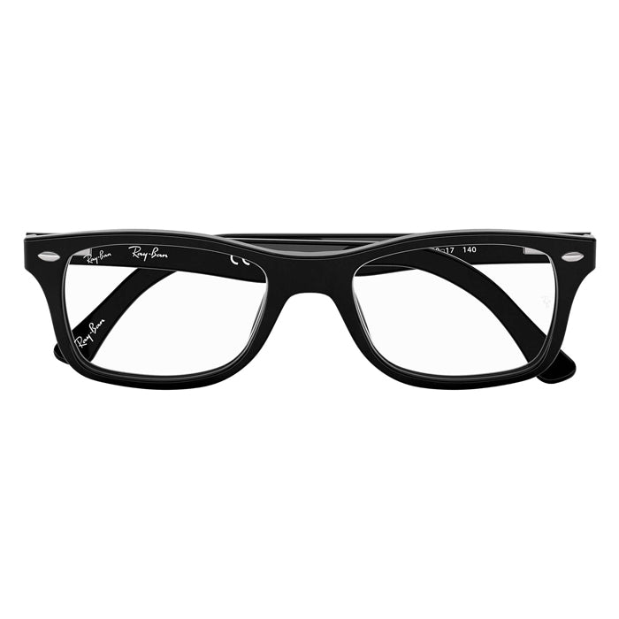 Rayban RX5228 Shiny Black - Clear Lens Eyeglasses Specs Appeal Optical Miami