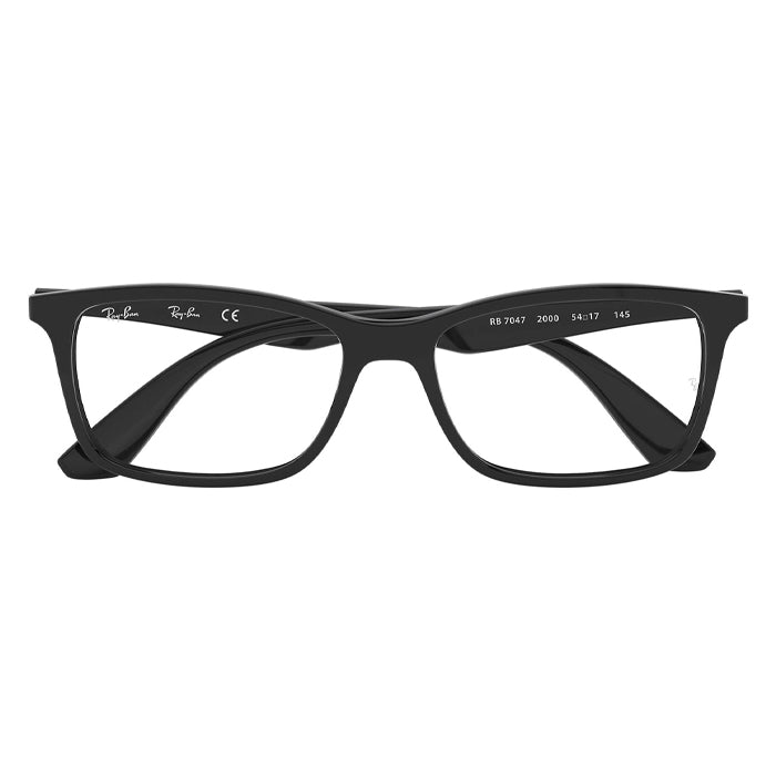 Rayban RX7047 Black - Clear Lens Eyeglasses Specs AppealOptical Miami