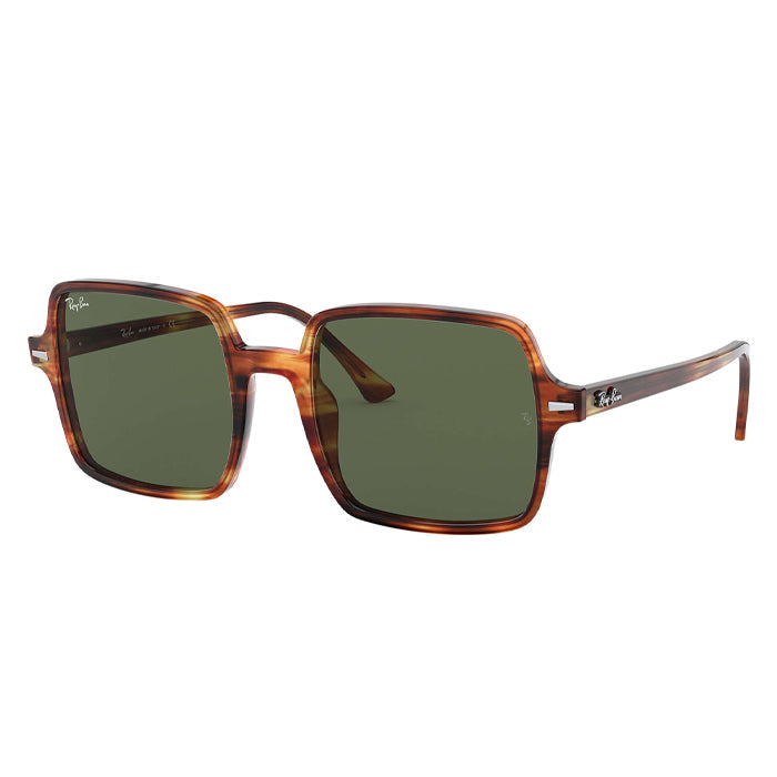 Rayban SQUARE II Tortoise - Green Classic G-15 Sunglasses Specs appeal Optical Miami Sunglasses