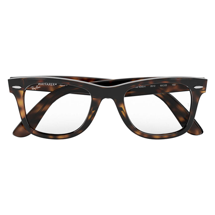 Rayban WAYFARER EASE Tortoise - Clear Lens Eyeglasses Specs Appeal Optical Miami